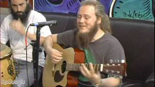 Josh Heinrichs with Jah Roots  quotGanja Weedquot  Acoustic at the MoBoogie Loft [upl. by Enyawal]