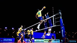 Epic Plays by Mens Team Brazil  VNL Champions of 2021  HD [upl. by Euqinitram27]