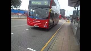 Dennis Trident Enviro 400 19780 on Route 5 at Canning Town Station [upl. by Keenan955]