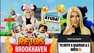 CUMPLIENDO RETOS en BROOKHAVEN 😱ROBLOX [upl. by Hodge]