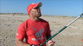 PESCA SURFCASTING HUMBERTO GACIO DAIWAHAYABUSA CAÑA SALTIST HYBRID [upl. by Gunzburg]