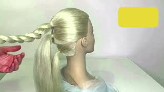 Lang Haar Opsteken Stap Voor Stap  Haar Kapsels Tutorials [upl. by Eilrebmik453]