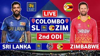 Sri Lanka vs Zimbabwe 2nd ODI Live Scores  SL vs ZIM 2nd ODI Live Scores amp Commentary [upl. by Nuahs]