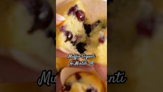 Muffin giganti ai mirtilli muffin ricette dolci dolcifattiincasa dolcifacili ricettefacili [upl. by Herzel]