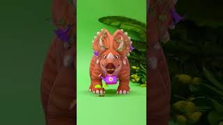 It was our teacher Trevor at Pinkfong Little Dino School Triceratops Dinosaur [upl. by Menashem330]