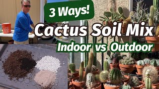 My Cactus Soil Mix and a Growers Soil Mix succulentsoil Brent Wigand [upl. by Ailes764]