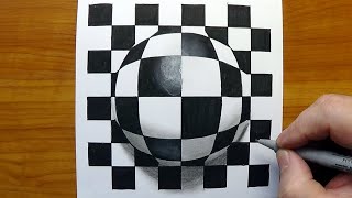 Opart Popart  Patterns On The Sphere  A Mindboggling Optical Illusion [upl. by Patti825]