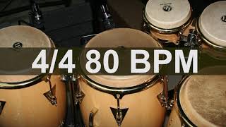 🔴 80 BPM Latin Percusión Metronome [upl. by Aenitsirhc]