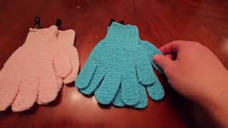 Review of exfoliating body scrub gloves [upl. by Allsopp439]