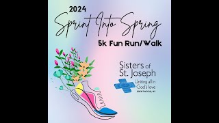 2024 Sprint Into Spring 5k Fun RunWalk at the Sisters of St Joseph [upl. by Miculek205]