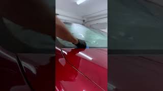 How I apply water repellent coating on windshields detailing waterrepellent [upl. by Suoicserp]