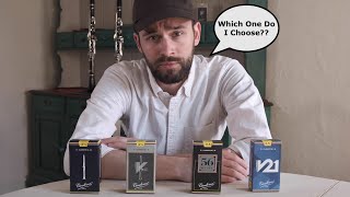 Review and Comparison Full Vandoren French Cut Bb Clarinet Reed Lineup [upl. by Kalvn199]