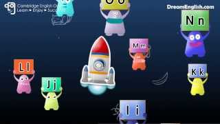 ABCs in Space Sing and Learn 10 Words ABCDE Zed Version [upl. by Yeldah]