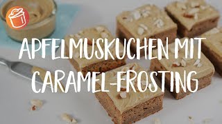 Apfelmuskuchen mit CaramelFrosting Rezept Chochdoch mit Oli [upl. by Hillyer]