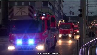 Einsatzstichwort 2 Alarm Feuer mit Menschenleben in Gefahr Großalarm Rettungskräfte Stuttgart [upl. by Aronos]