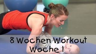 8 Workout für Mutter und Baby von fitdankbaby  Woche 1 [upl. by Spancake]