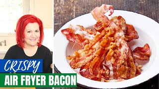 EASY CRISPY AIR FRYER BACON RECIPE  The SIMPLE Steps on COOKING BACON in the AIR FRYER [upl. by Sailesh548]