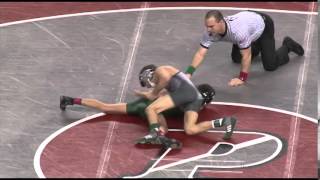 Wrestling Championship quarterfinals 106lbs Pat Glory beats Jonathan Tropea [upl. by Esaele68]