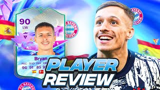 4⭐4⭐ 90 FUTURE STARS EVOLUTION BRYAN PLAYER REVIEW  FC 24 Ultimate Team [upl. by Kelci]