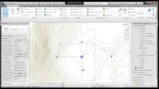 REVIT SITE 01 LINKING AND POSITIONING A DWG [upl. by Marutani3]