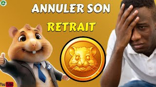 Comment annuler son RETRAIT sur Hamster kombat [upl. by Akinat483]