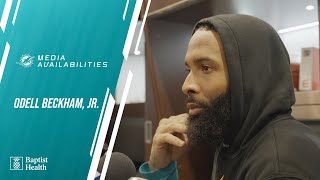 Odell Beckham Jr meets with the media l Miami Dolphins [upl. by Elbertina]