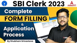 SBI Clerk Form Fill Up 2023 Complete Application Process  SBI Clerk Form Kaise Bhare [upl. by Grania]