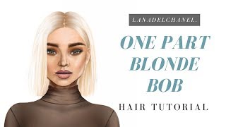 BLONDE BOB  Stardoll Hair Tutorial  LanaDelChanel [upl. by Lynnett501]