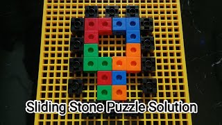 Sliding Stones Puzzle Solution [upl. by Lyrad577]