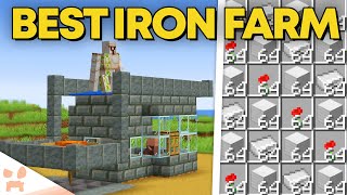 BEST MINECRAFT 121 IRON FARM  New Design Easy Efficient [upl. by Eimile]