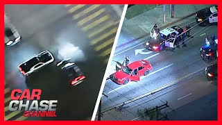 Full Police Chase Dodge Challenger gets caught ditching car for another  Car Chase Channel [upl. by Carlson378]