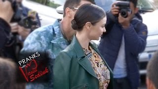 Vitalii Sediuk Kisses Miranda Kerr at Louis Vuitton in Paris [upl. by Waldemar]