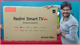 Redmi Smart TV X50  Unboxing amp Giveaway  50 Inch 4K LED TV with PatchWall  Quick Review [upl. by Anitnahs]