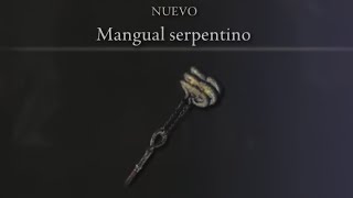 ARMA Mangual Serpentino Serpientes en Llamas ELDEN RING DLC [upl. by Elnar]