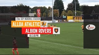 Alloa vs Albion Rovers  Scottish League 1  23rd Sep 17 [upl. by Panthia175]