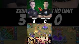 Zxuan vs Jess no limit🔥 1v1 by fanny Teacher vs Student🔥 zxuan jessnolimit mlbb shorts [upl. by Renard]