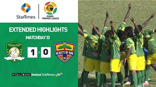 Aduana Stars 10 Accra Hearts of Oak  Highlights  Ghana Premier League [upl. by Trellas]