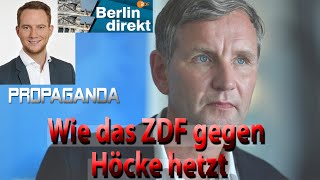 Wie das ZDF Björn Höcke AfD stigmatisierte und zum Interviewabbruch trieb [upl. by Wertz931]