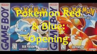 Pokémon Red amp Blue Music Opening Theme [upl. by Nerrak]