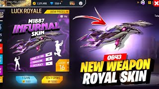 OB43 New Weapon Royale Skin Free Fire  New Event Free Fire Bangladesh Server  Free Fire New Event [upl. by Goren435]