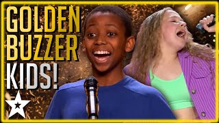 Five INCREDIBLE Young Singers Who Won the GOLDEN BUZZER on Got Talent 2023 [upl. by Ahsekyw]