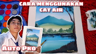 CARA MENGGUNAKAN CAT AIR UNTUK PEMULA l Part 1 Giotto watercolor [upl. by Tomasz]