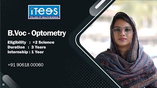 BVoc Optometry Course Details in Malayalam  Itees College of Health Sciences  Optometry College [upl. by Ailugram]