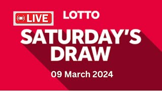 The National Lottery Lotto Draw Live Results from Saturday 09 March 2024  lotto live [upl. by Htebazle295]