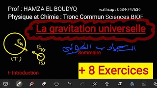 La gravitation universelle en tronc commun quot 5 eme quot  Cours بالدراجة المغربية [upl. by Danyette]