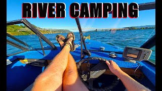 River Camping on the Columbia River  SALMON FISHING  Cathlamet WASHINGTON [upl. by Arimlede484]