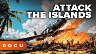 Attack the Islands WW2ORIGINAL FOOTAGEGilbert and Marshall Islands Documentary English [upl. by Esyle]