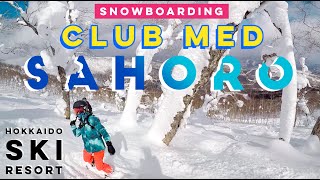 Snowboarding in Club Med Sahoro Hokkaido Japan [upl. by Nelrac]