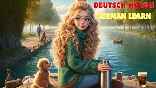 ┃Deutsch Hören German Learn ┃A1B1 Mit Titeln ┃ Sprechen Geschichte amp Vokabeln [upl. by Attehcram]