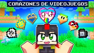 Conseguí TODOS LOS CORAZONES de VIDEOJUEGOS en Minecraft 😱📱 INVICTOR 3 [upl. by Asare]